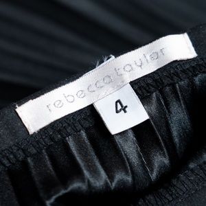 Rebecca Taylor Black Pleated Skirt, Size 4